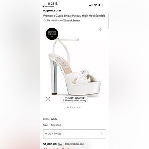 Aquazzura Cupid Bridal Heels